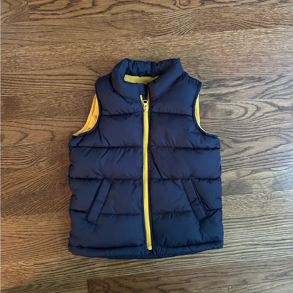 Kids Navy and Yellow Vest
